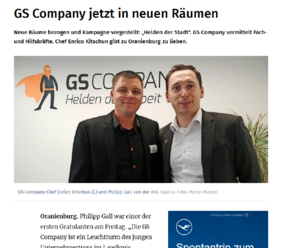 Büroeröffnung GS Company Oranienburg